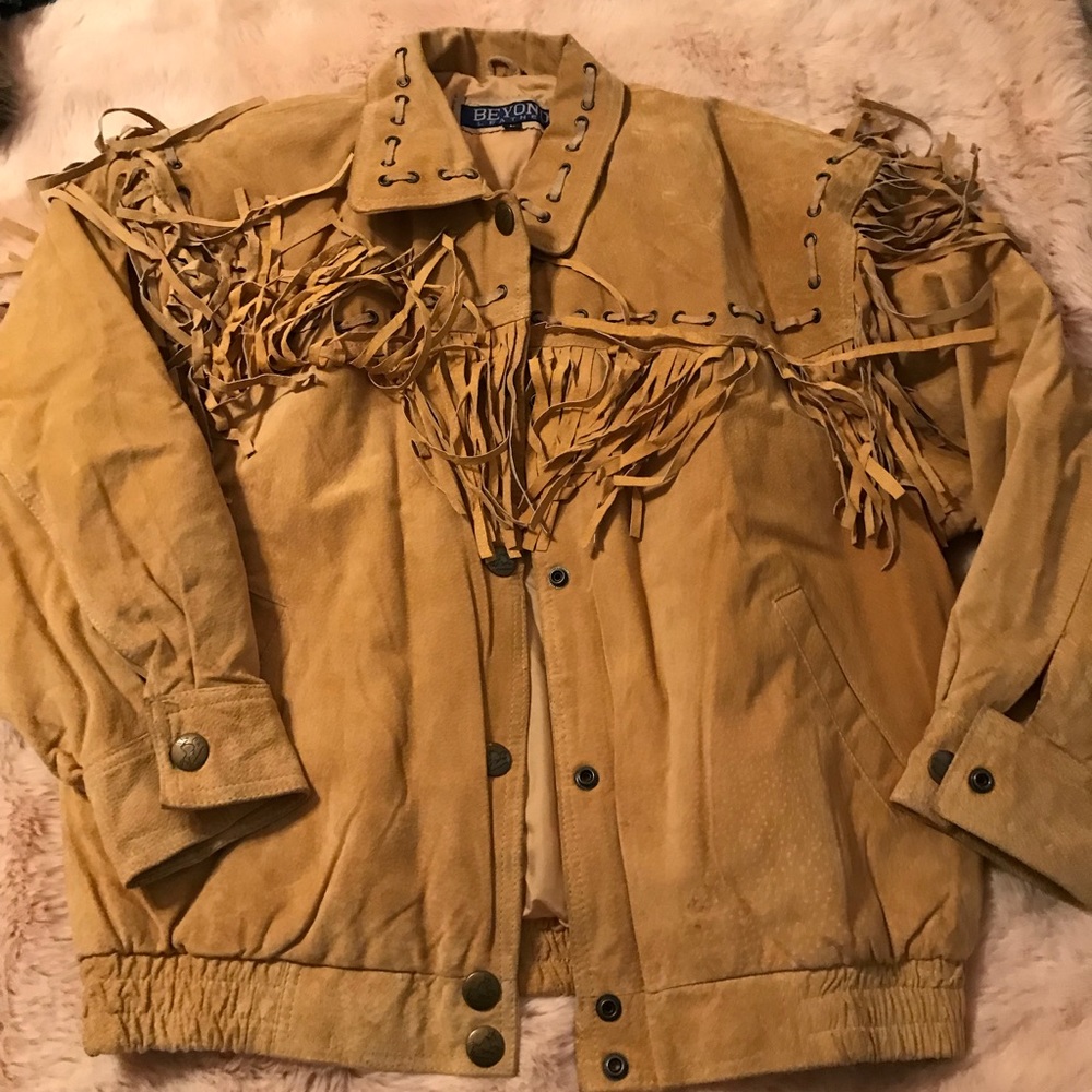 Leather Fringe Jacket